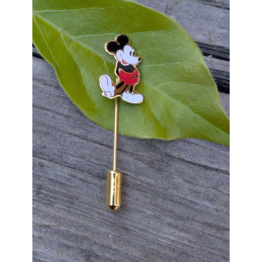 Vintage Mickey Mouse Stick Pin; Collectible Disney Pin